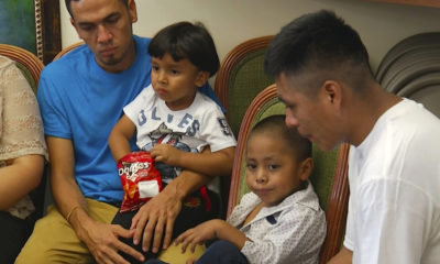 Photo of reunited families
