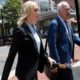 Photo of Paul Manafort's former bookkeeper walking to the courthouse