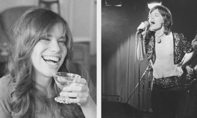 Photo combo of Mick Jagger and Carly Simon - 1971