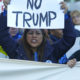 Picture of Latino immigrants protesting against President Donald Trump