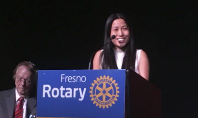 Congressional candidate Elizabeth Heng speaks at Fresno's Downtown Rotary Club meeting