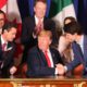 Photo of President Donald Trump, Prime Minister Justin Trudeau, and Mexico's President Enrique Pena Nieto