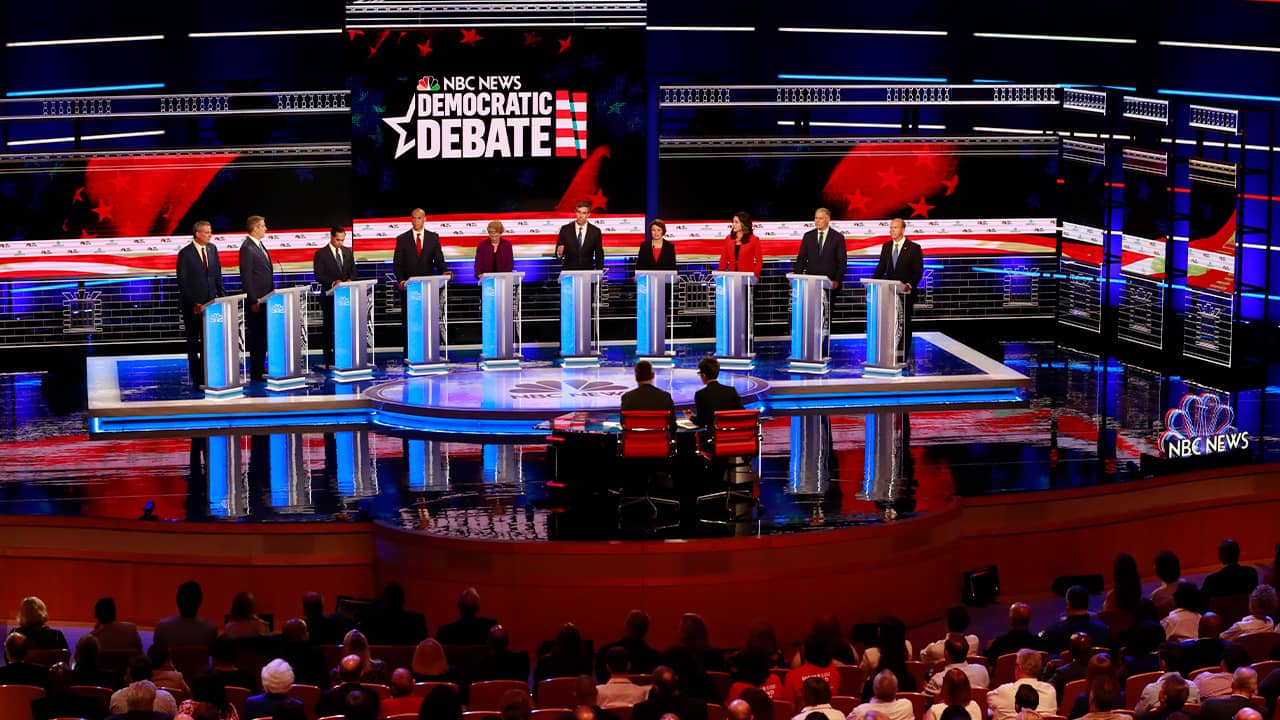 Photo of Democratic candidates
