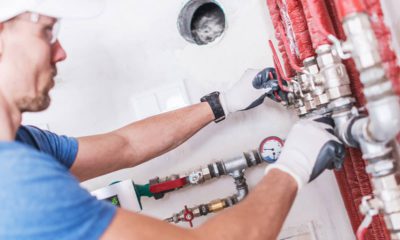 Photo of a plumber