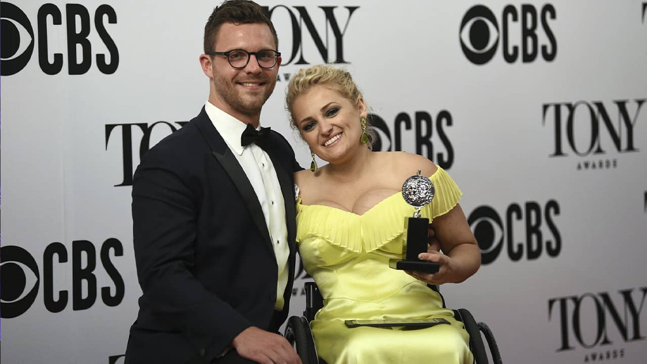Photo of David Perlow and Ali Stroker