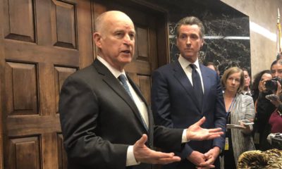 Photo of Gavin Newsom and Jerry Brown