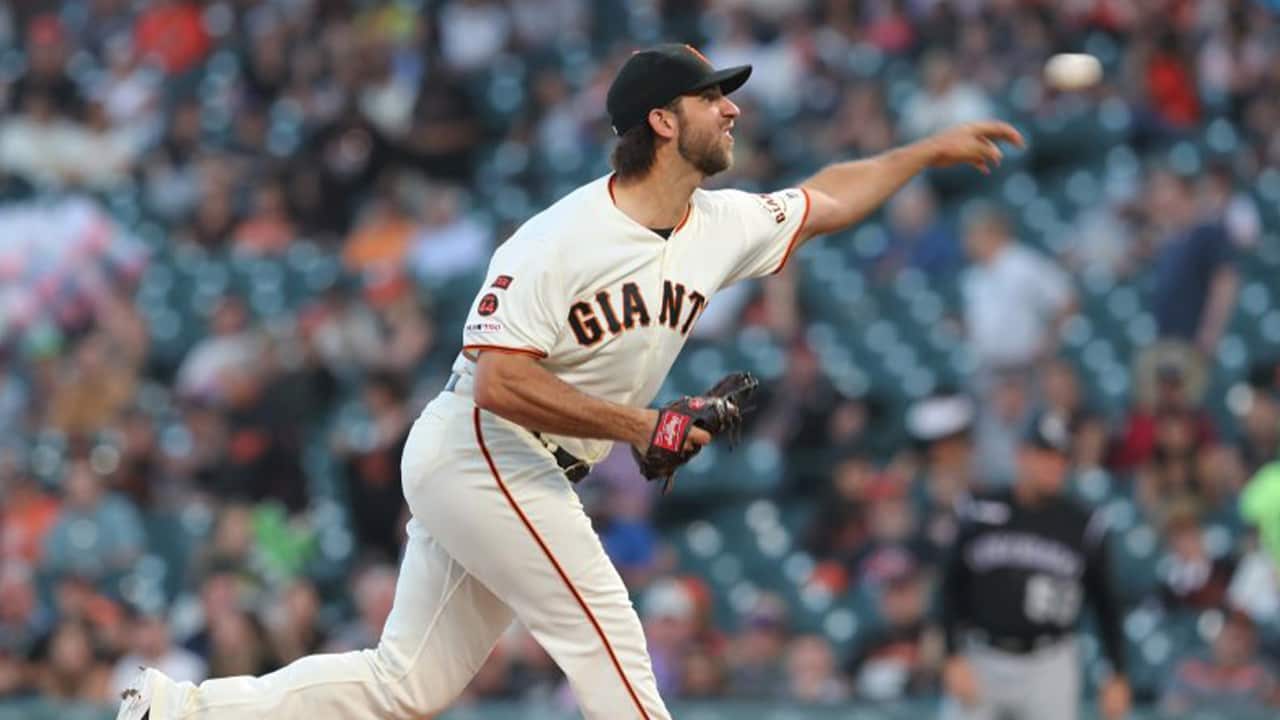 Photo of Giants pitcher Madison Bumgarner