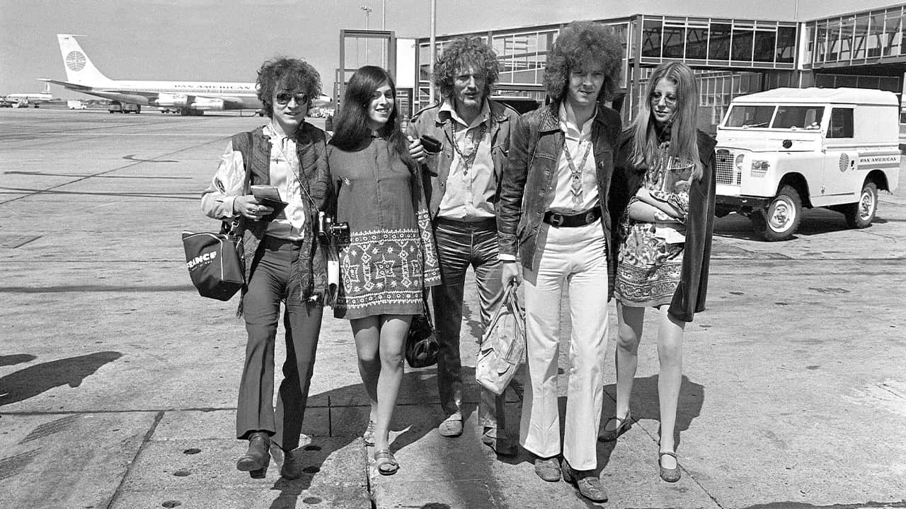 Photo of rock group Cream in 1967