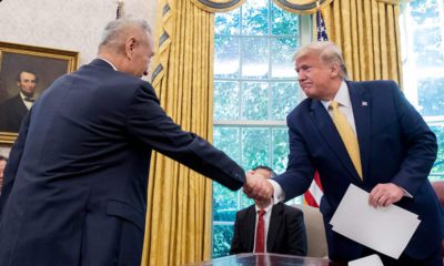 Photo of President Donald Trump and Chinese Vice Premier Liu He