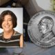 Composite image of Karen Musson and the Leon S. Peters Award medal