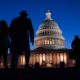 Photo of the Capitol at night