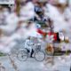 Photo of a woman riding her bike in Tokyo