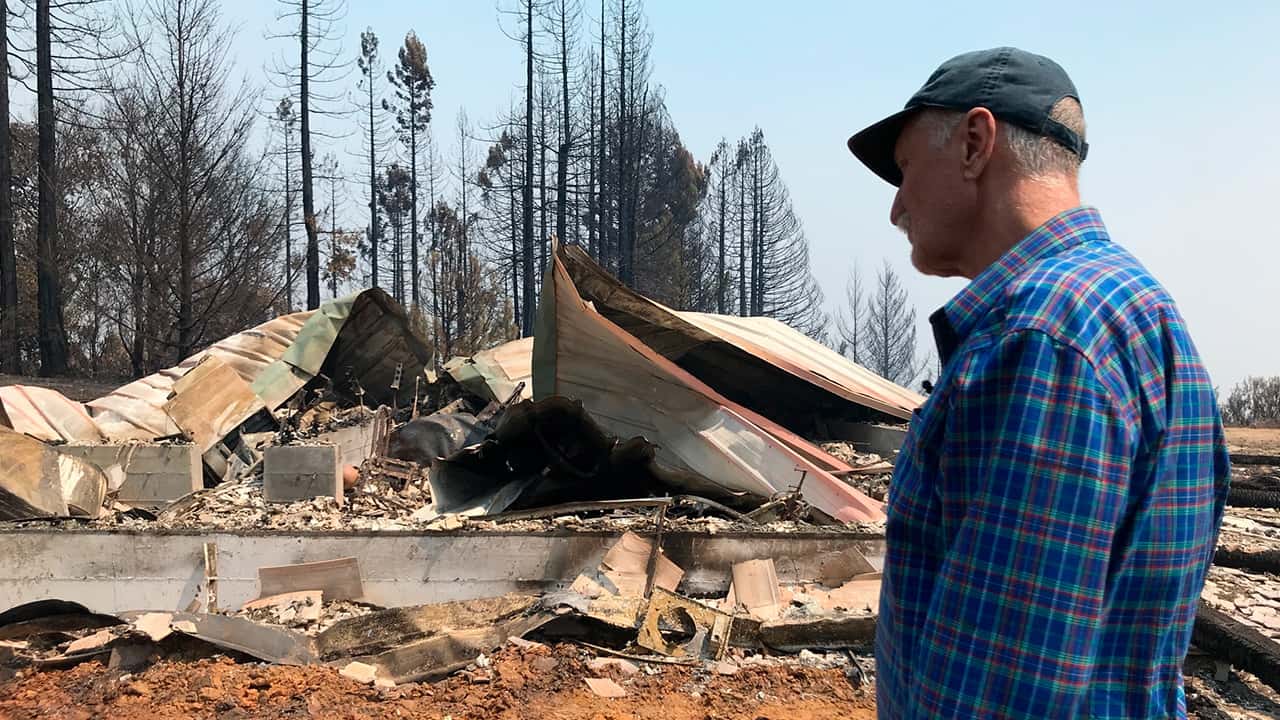 Photo of wildfire aftermath